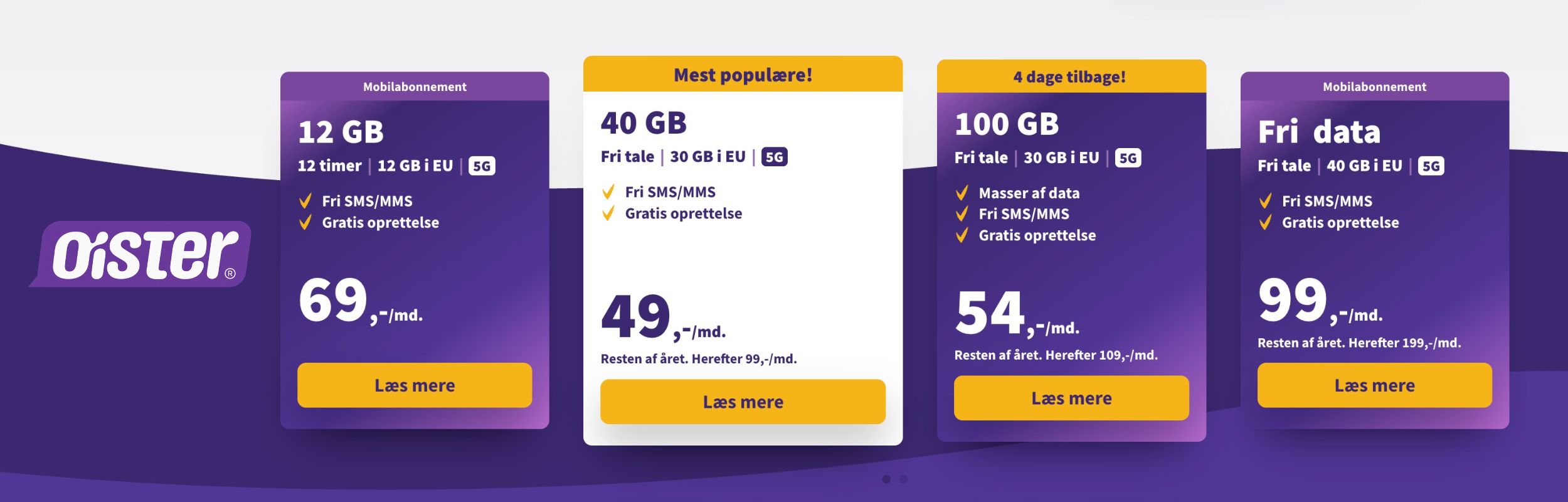 mobilabonnement priser